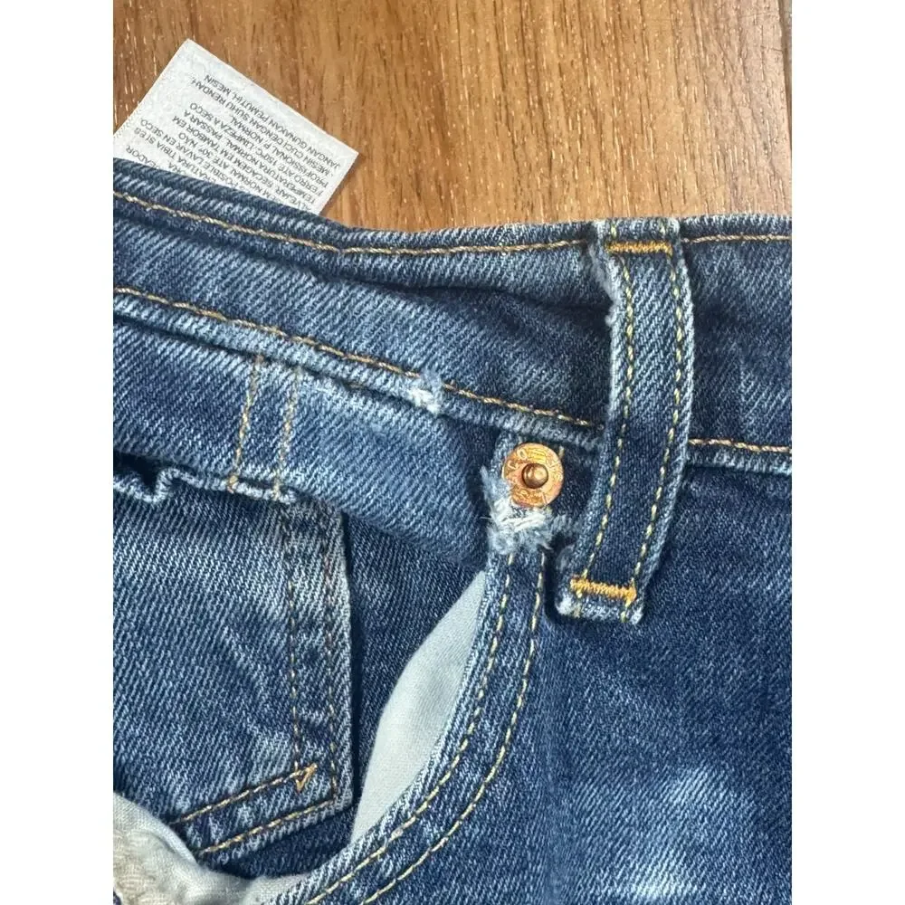 Levis 505 Jeans Mens Tag Size 36 x 32 Blue Denim 100% Cotton Straight - READ